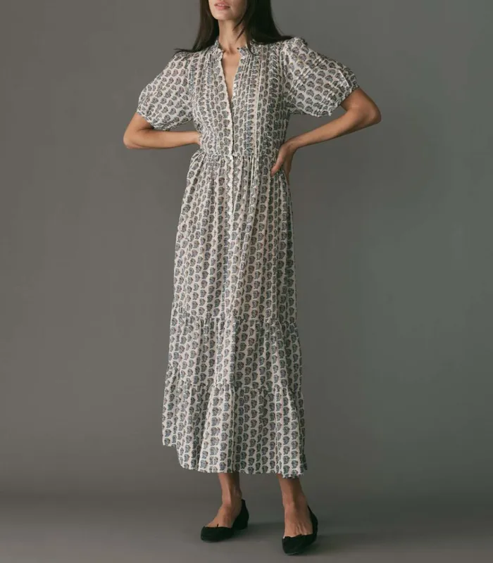 Shop HALEIGH DRESS Sea Salt Paisley DEN Dresses