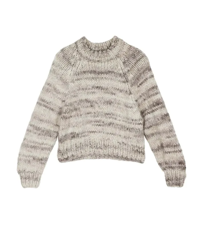 Shop HAMPSHIRE SWEATER Birch Bark Space Dye DEN Knitwear