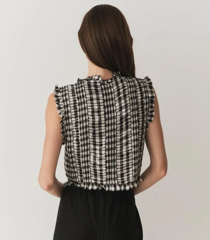 Shop HARIETTA TOP Marilyn Gingham DEN Tops