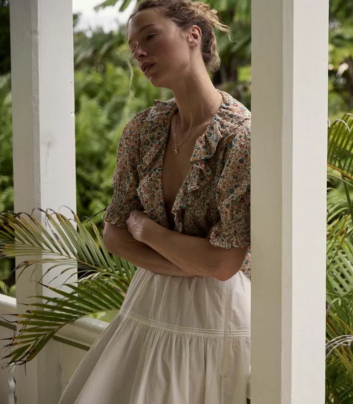Shop HENRI TOP Wild Clover Floral DEN Tops