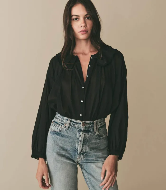 Shop JANA TOP Black DEN Tops