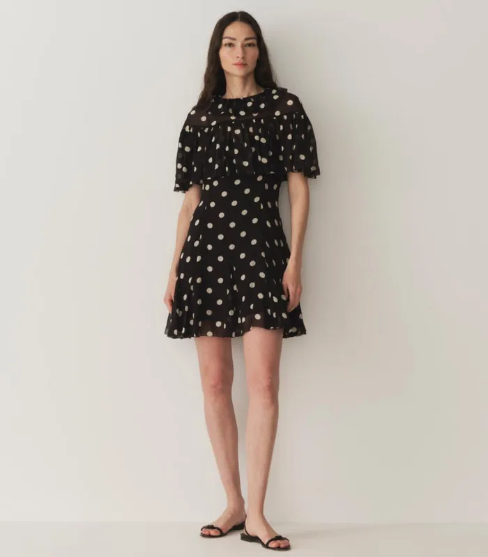 Shop KAYLIN DRESS Noir Solstice Sky Dot DEN Dresses