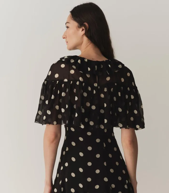 Shop KAYLIN DRESS Noir Solstice Sky Dot DEN Dresses