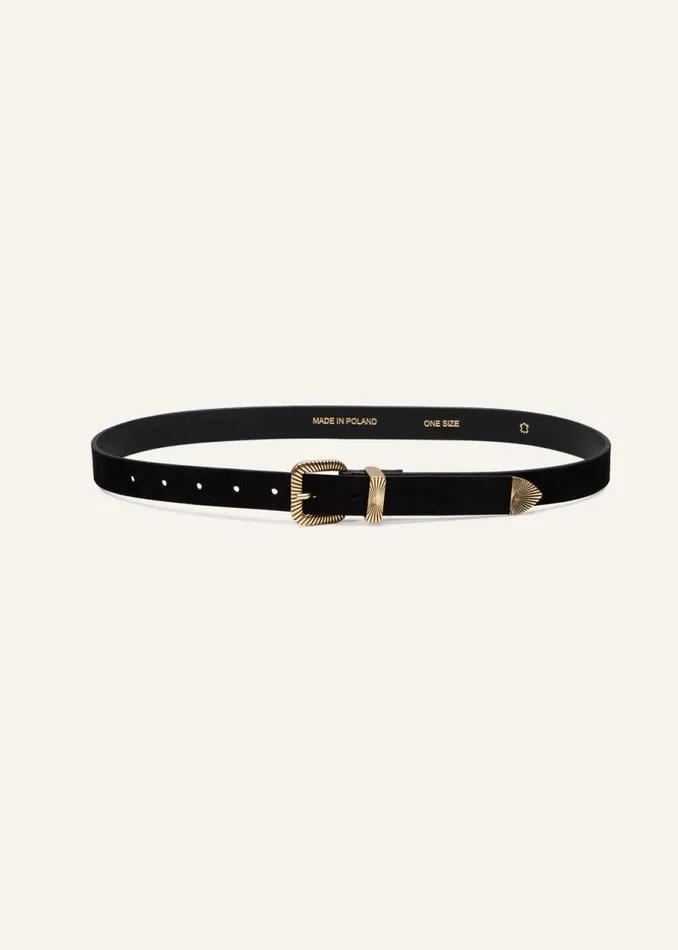 Shop Magda Butrym Accessories Gold Aurora Belt In Black Shop Magda Butrym Accessories Gold Aurora Belt In Black
