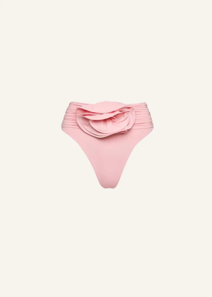 Shop Magda Butrym Beachwear Classic High Waist Swim Bottom In Pink