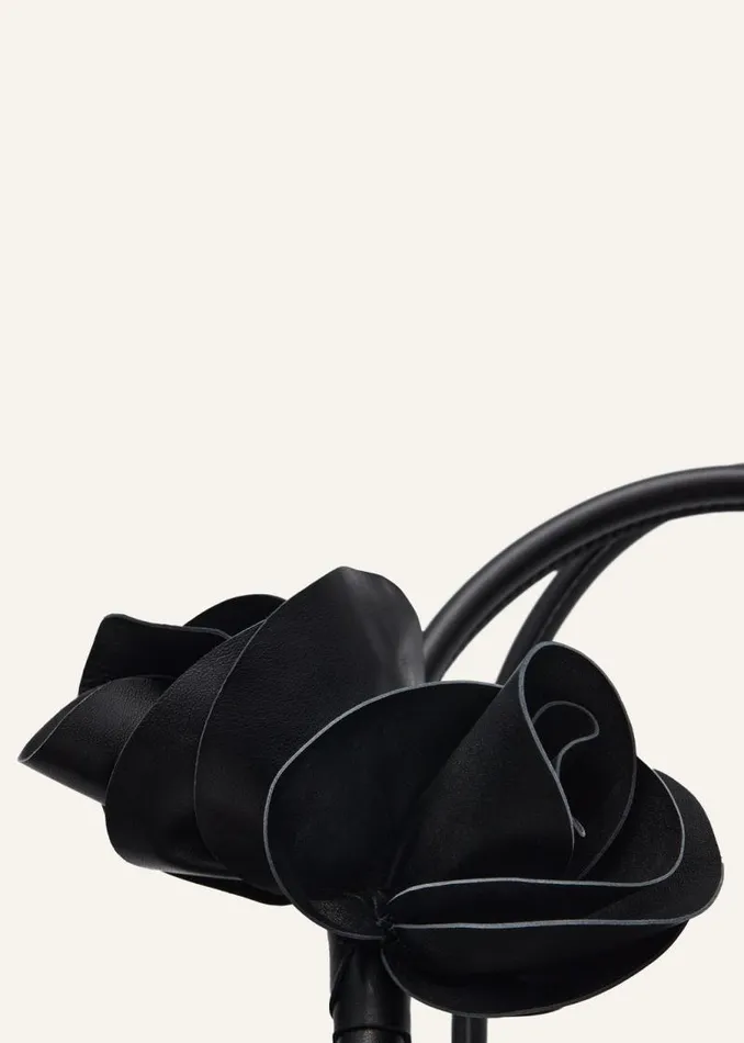 Shop Magda Butrym Handbags Brigitte Bag In Black Leather And Silver Shop Magda Butrym Handbags Brigitte Bag In Black Leather And Silver