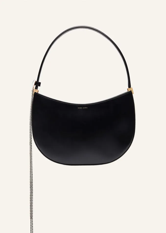 Shop Magda Butrym Handbags Medium Vesna Black Leather