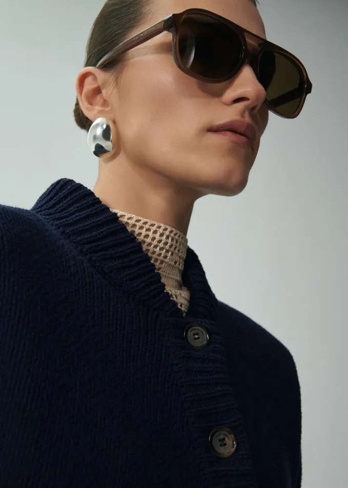 Shop Magda Butrym Jewelry Sculptural Olong Earrings In Silver Shop Magda Butrym Jewelry Sculptural Olong Earrings In Silver