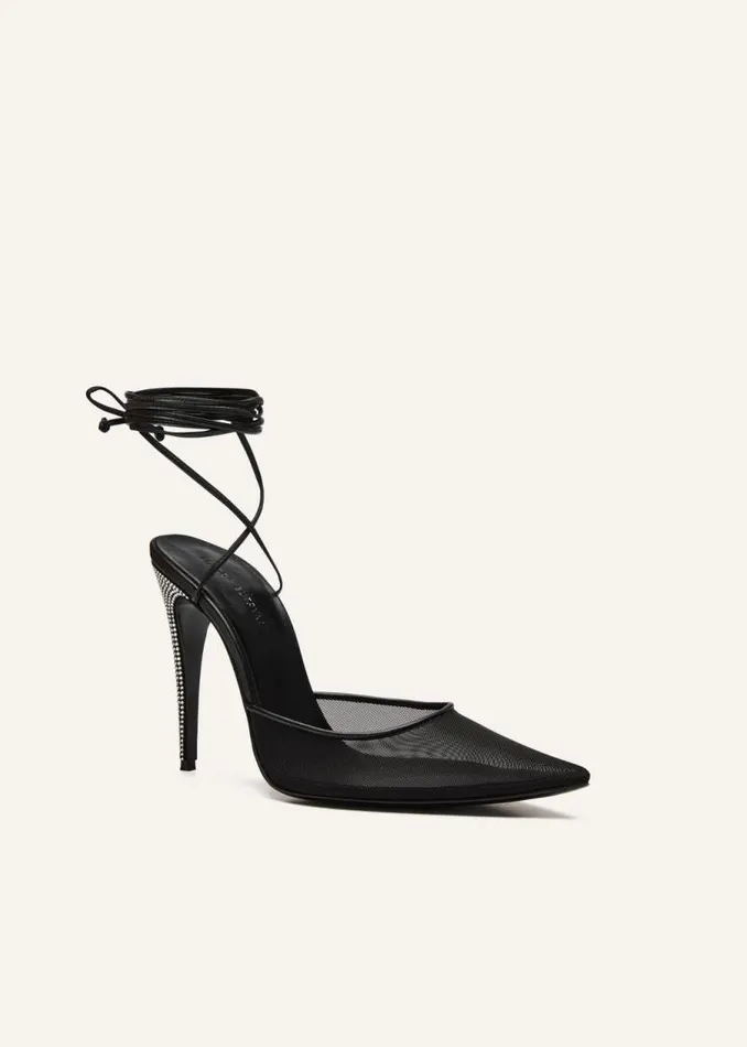 Shop Magda Butrym Shoes Pointedtoe Mule Wrap Pumps In Swarovski Shop Magda Butrym Shoes Pointedtoe Mule Wrap Pumps In Swarovski
