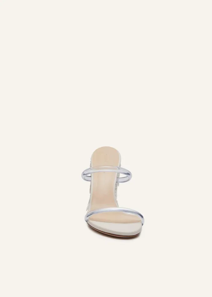 Shop Magda Butrym Shoes Wedge Sandals In Mother Of Pearl Shop Magda Butrym Shoes Wedge Sandals In Mother Of Pearl