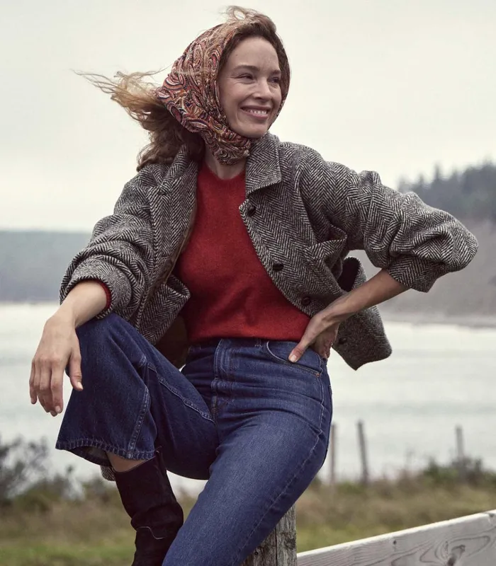 Shop MARSENA SWEATER Cerise DEN Knitwear