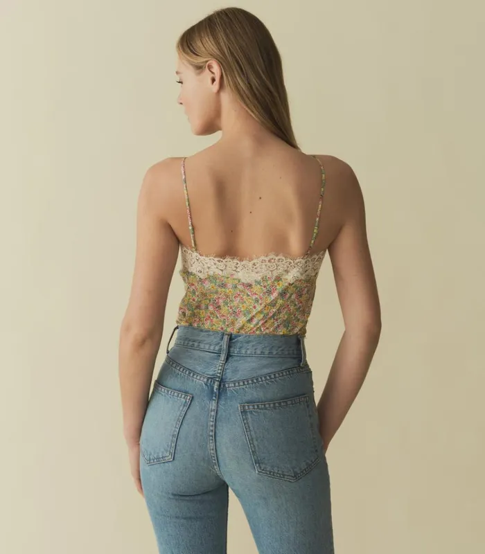 Shop NERIA TOP Chrysanthemum Sky Floral DEN Tops