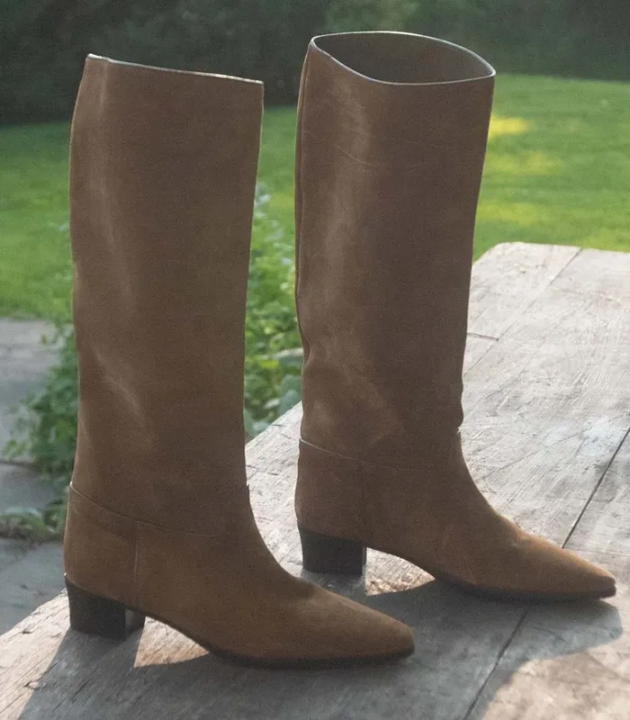 Shop RIVIERA BOOT Moutarde Suede DEN Footwear