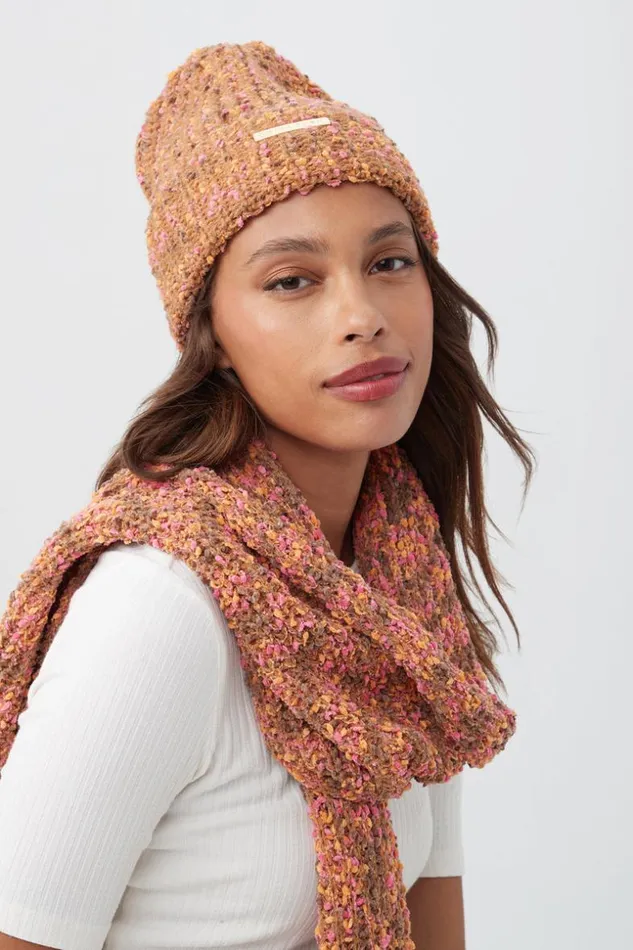 SHOP Trina Turk BELTS SCARVES and HATS TT SPECKLED KNIT BEANIE AND SCARF