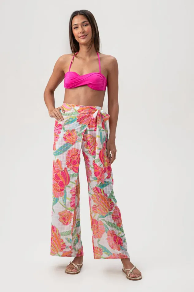 SHOP Trina Turk MATCHING SWIM SETS WOMEN039S POPPY RELAXED CROSSOVER SWIM COVERUP PANT