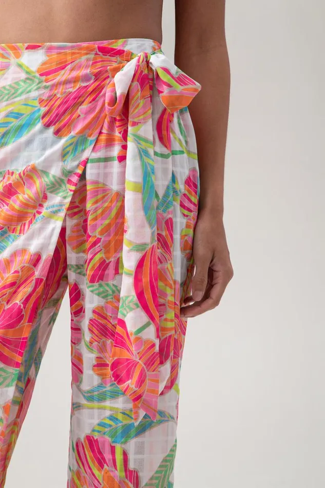 SHOP Trina Turk MATCHING SWIM SETS WOMEN039S POPPY RELAXED CROSSOVER SWIM COVERUP PANT