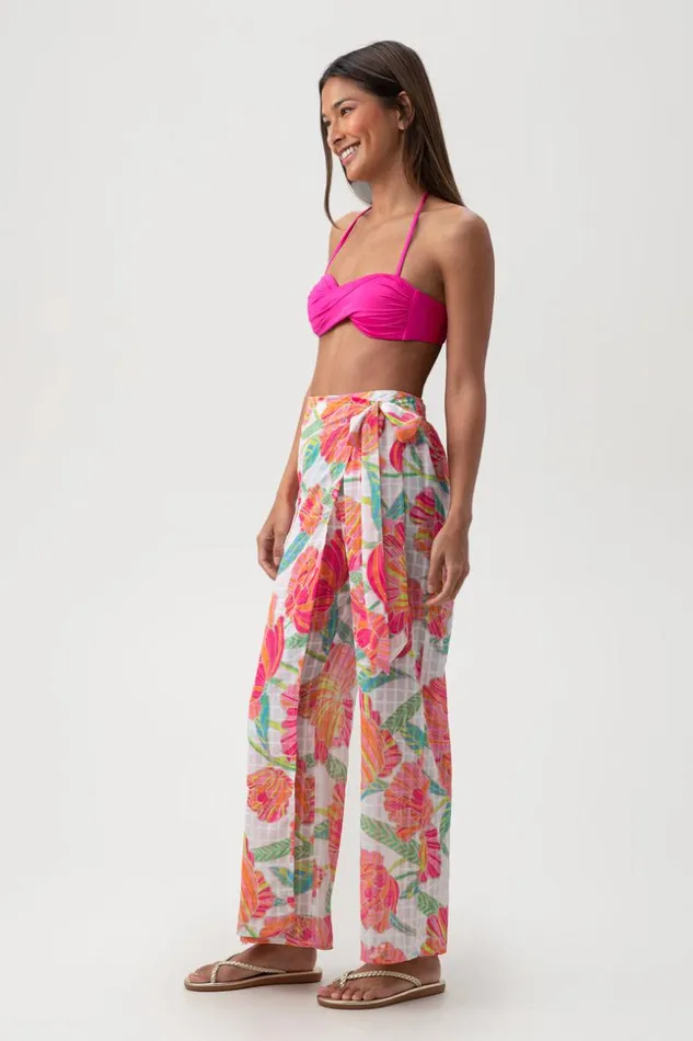 SHOP Trina Turk MATCHING SWIM SETS WOMEN039S POPPY RELAXED CROSSOVER SWIM COVERUP PANT
