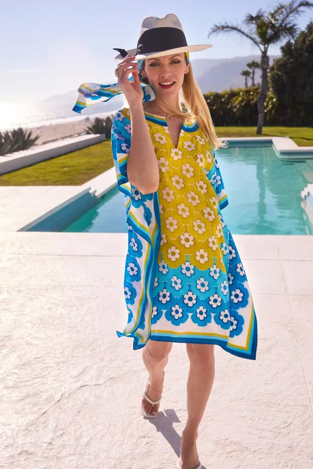 SHOP Trina Turk MINI DRESSES THEODORA CAFTAN DRESS