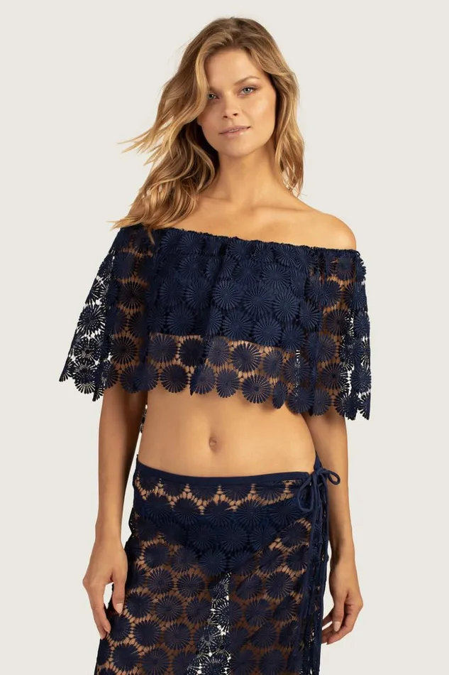 SHOP Trina Turk SWIM TOPS BARDOT OFF THE SHOULDER TOP