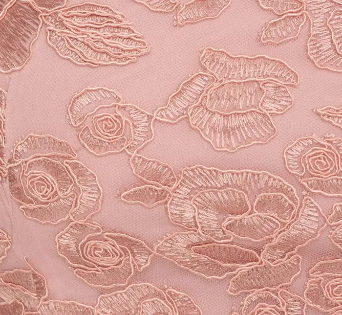 Short Dresses Womens Adrianna Papell Bell Sleeve Rose Embroidered Sheath Dress In Dusty Rose