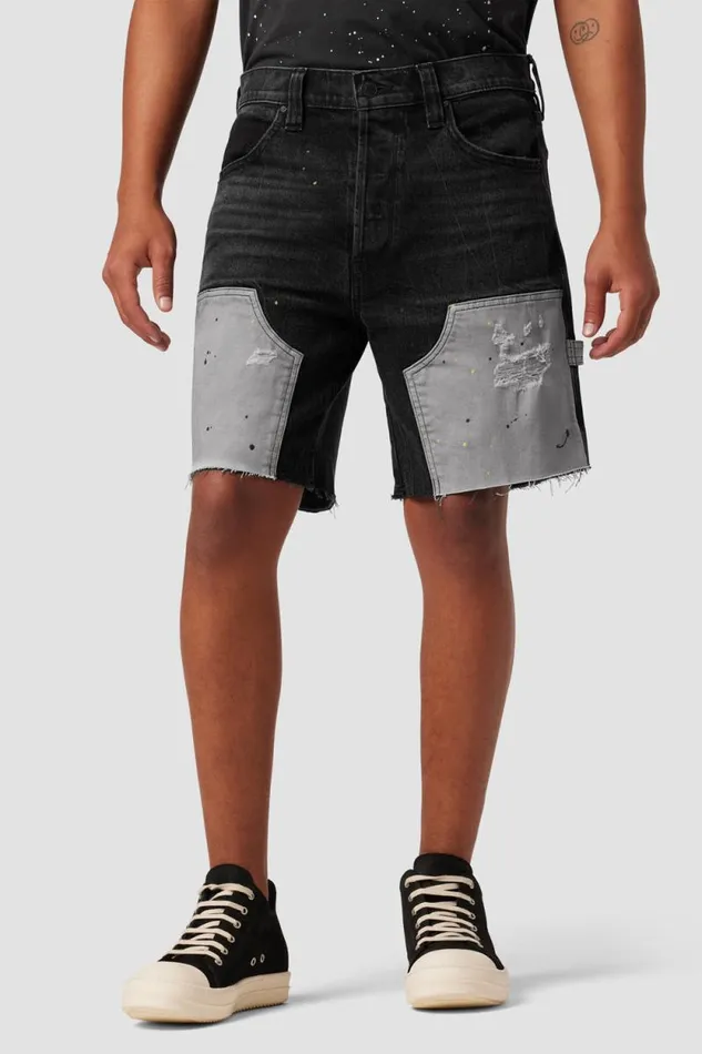 Shorts Men Hudson Jeans Carpenter Short Black Carbon