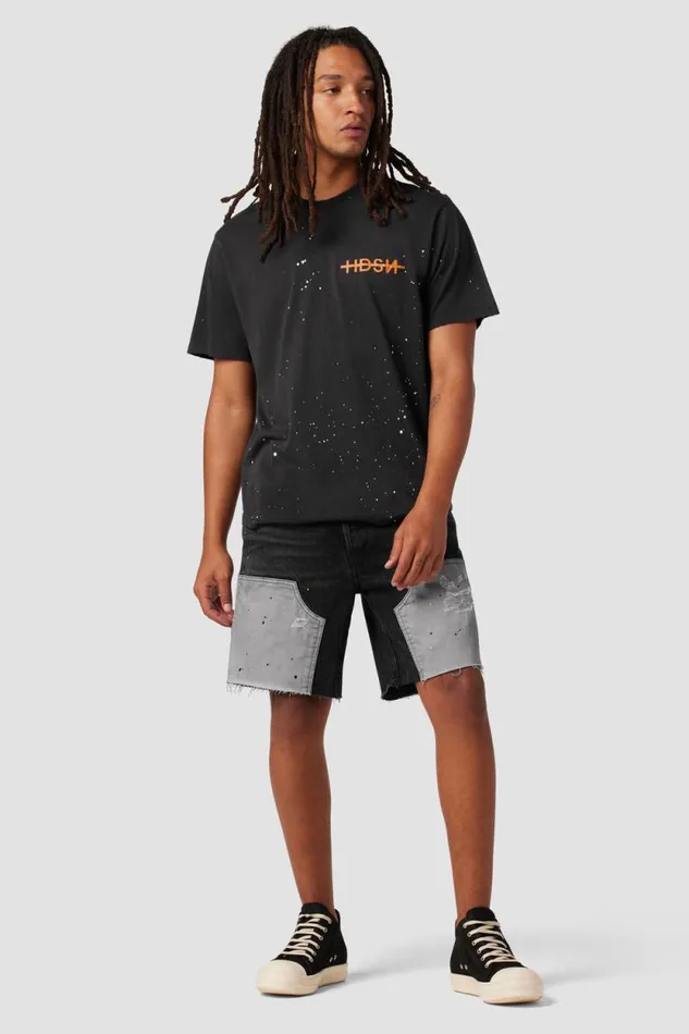 Shorts Men Hudson Jeans Carpenter Short Black Carbon Shorts Men Hudson Jeans Carpenter Short Black Carbon