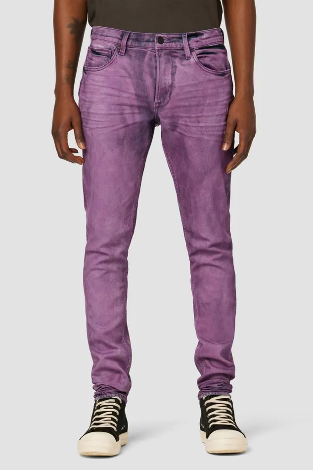 Skinny Men Hudson Jeans Zack Skinny Jean 36034 Inseam Purple Streak