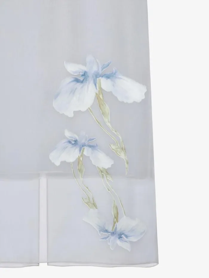 Skirt In Floral Dvor Satin Ice Blue Women Givenchy Skirts