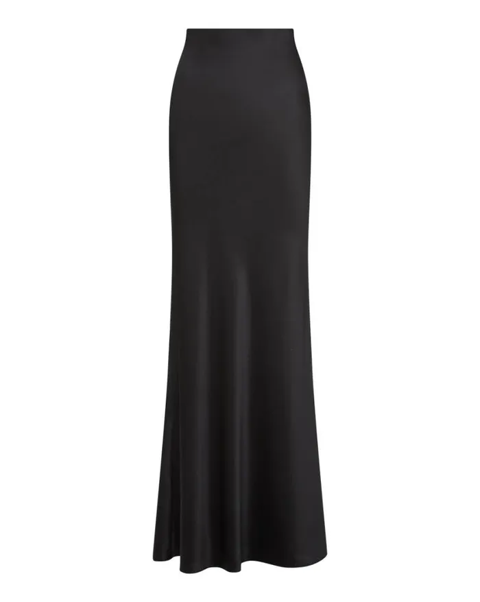 Skirts and Shorts Shop Veronica Beard Medina StretchSilk Charmeuse Skirt Black