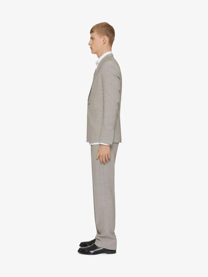 Slim Fit Jacket In Wool Greybeige Men Givenchy Coats and Jackets