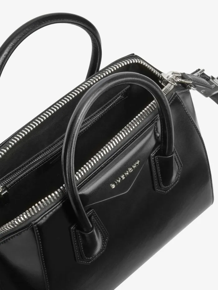 Small Antigona Bag In Box Leather Black Women Givenchy Shoulder Bags