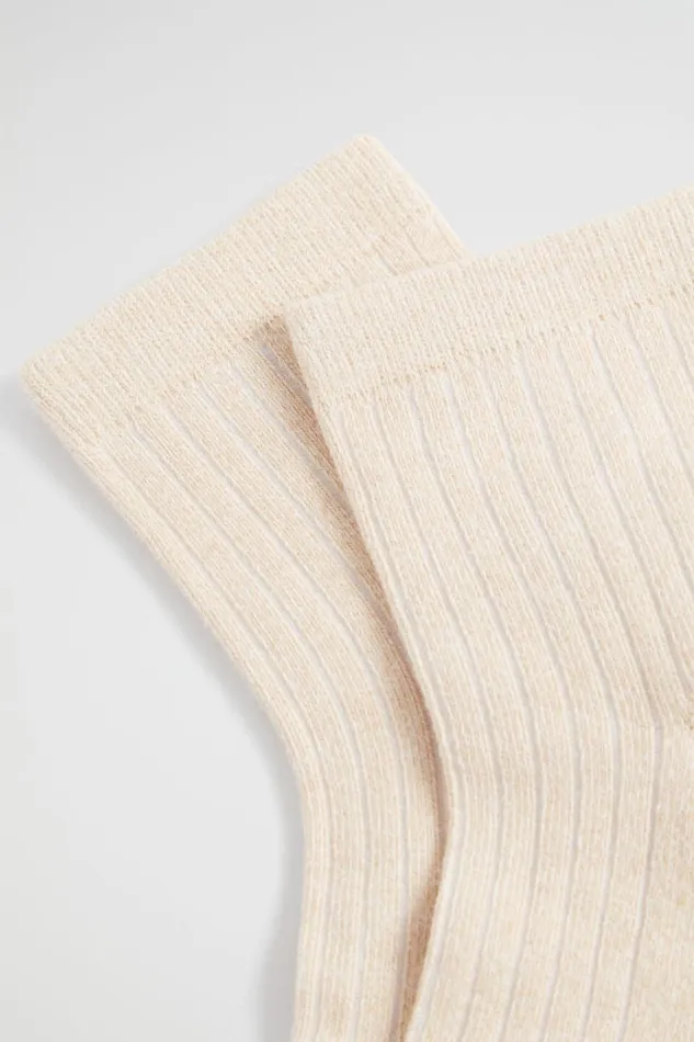 Socks and Tights Woman Seed Heritage 14 Crew Socks Oatmeal
