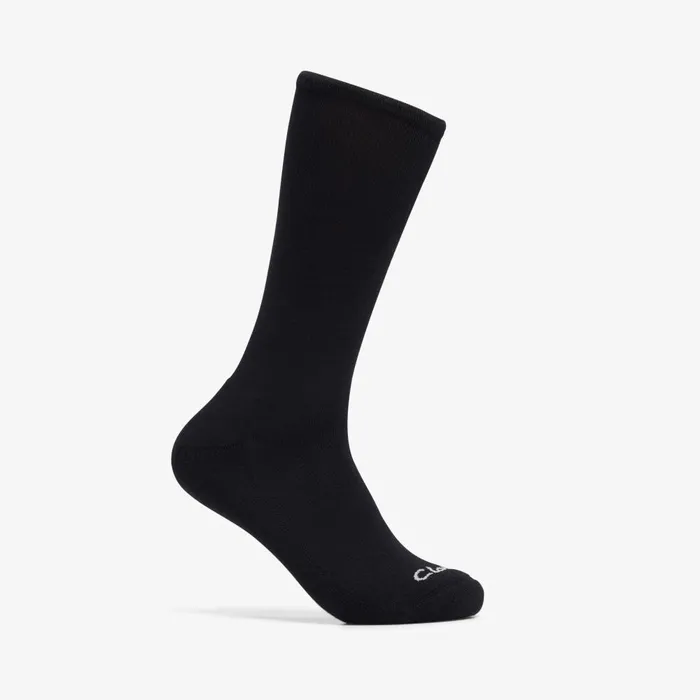 Solid Crew Sock Black Men Clarks Accessories
