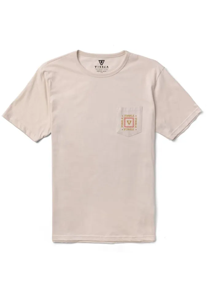 Soren Sernade Organic Pkt Tee Bone Men Vissla Tees