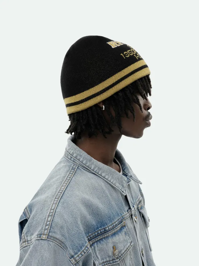 STEEL BEANIE MenUnisex Rhude Luxe Knitwear