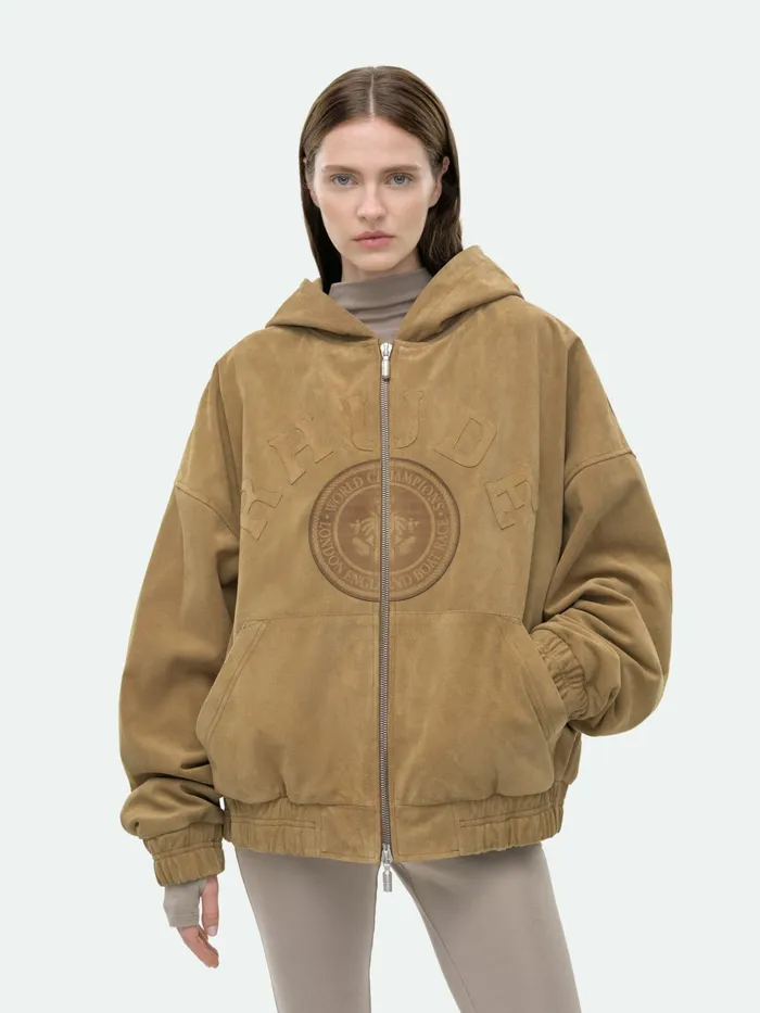 SUEDE RHUDE CREST HOODIE Women Rhude Tops