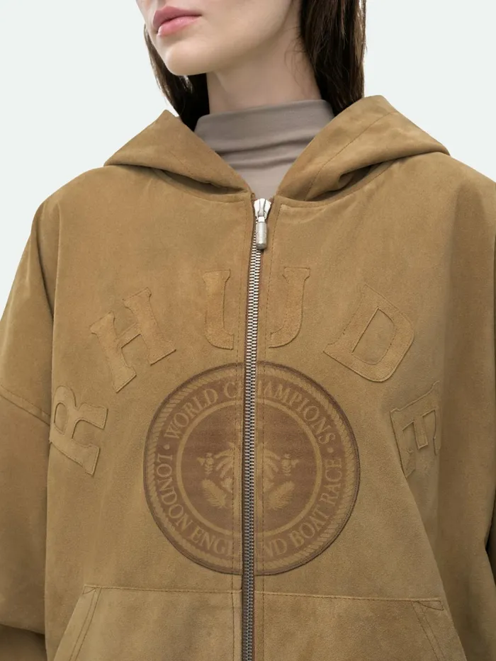 SUEDE RHUDE CREST HOODIE Women Rhude Tops
