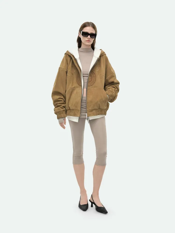 SUEDE RHUDE CREST HOODIE Women Rhude Tops