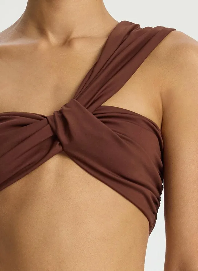 Suits Women ALC Athena Bikini Top Carob Suits Women ALC Athena Bikini Top Carob