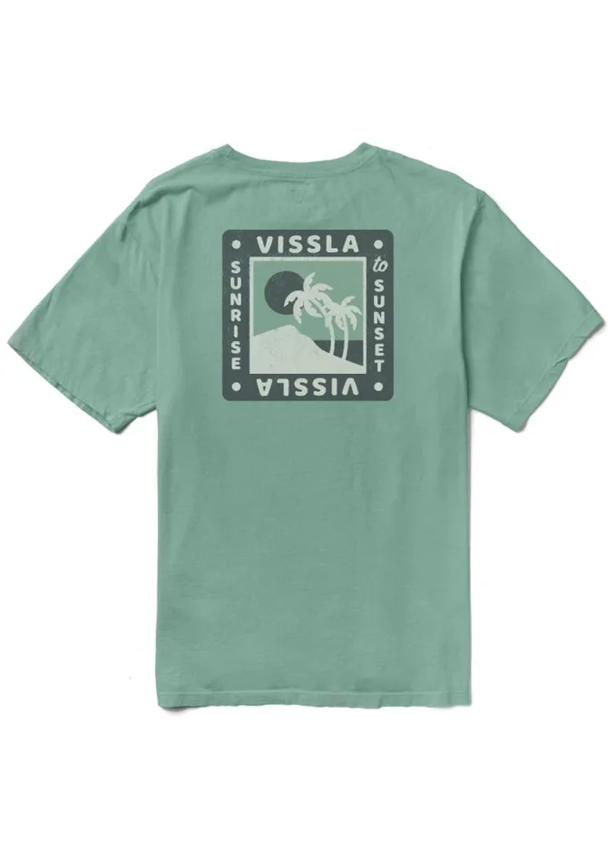 Sunrise Organic Tee Jade Men Vissla Tees