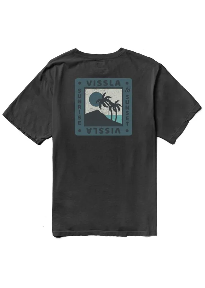 Sunrise Organic Tee Phantom Men Vissla Tees