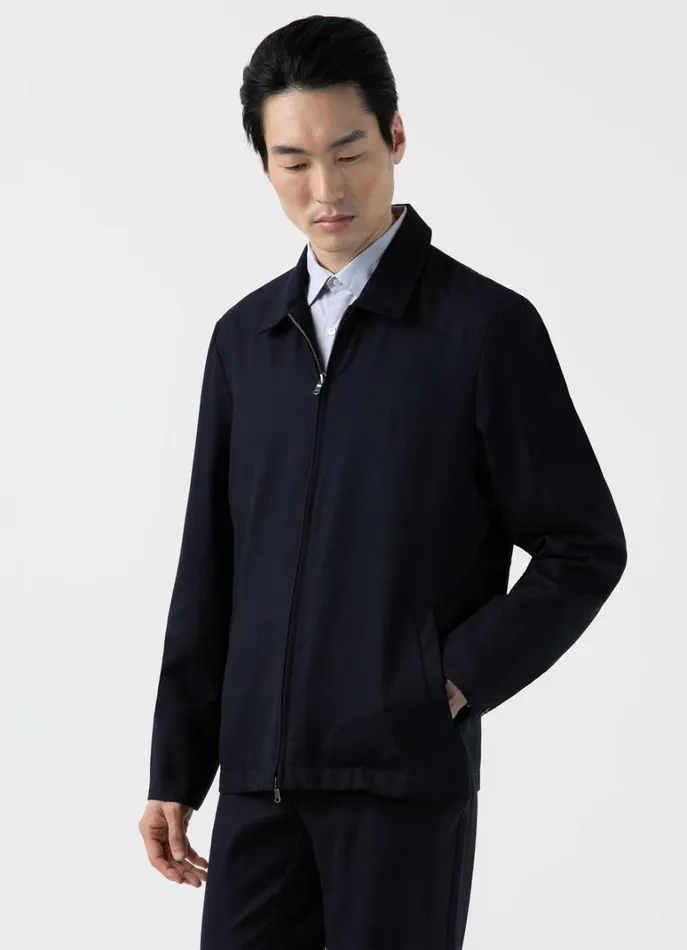 SUNSPEL Jackets and Coats Travel Wool Harrington Jacket 8211 Men