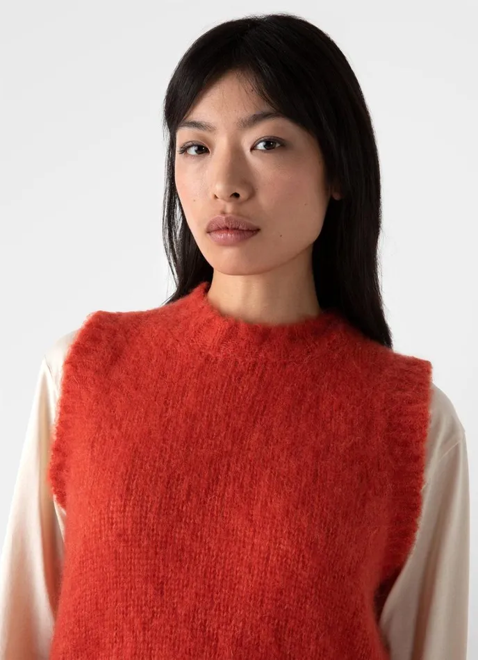 SUNSPEL Knitwear Mohair Silk Vest Magma 8211 Women
