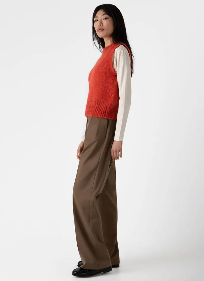 SUNSPEL Knitwear Mohair Silk Vest Magma 8211 Women