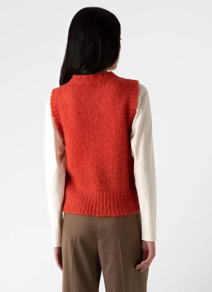 SUNSPEL Knitwear Mohair Silk Vest Magma 8211 Women