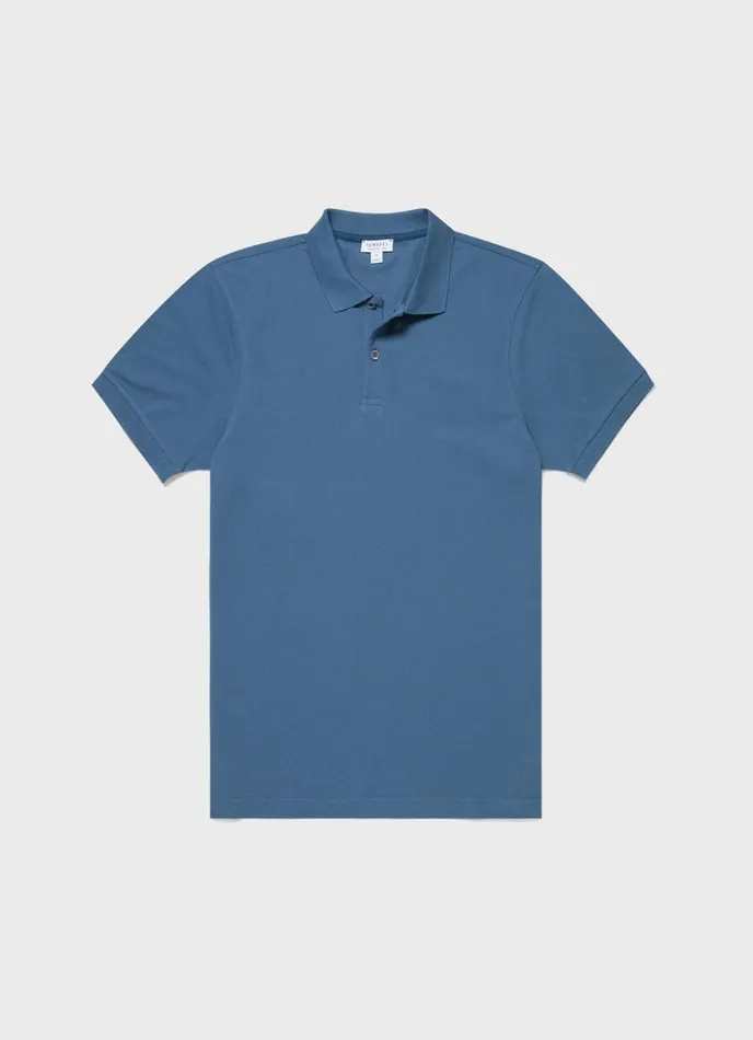 SUNSPEL Polo Shirts Piqu Polo Shirt Steel Blue 8211 Men