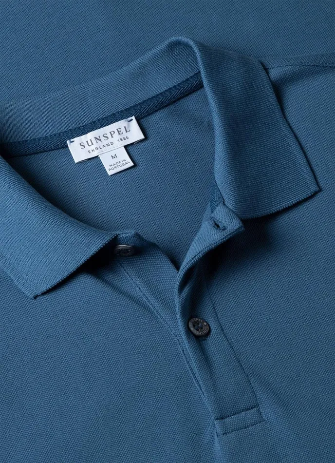 SUNSPEL Polo Shirts Piqu Polo Shirt Steel Blue 8211 Men