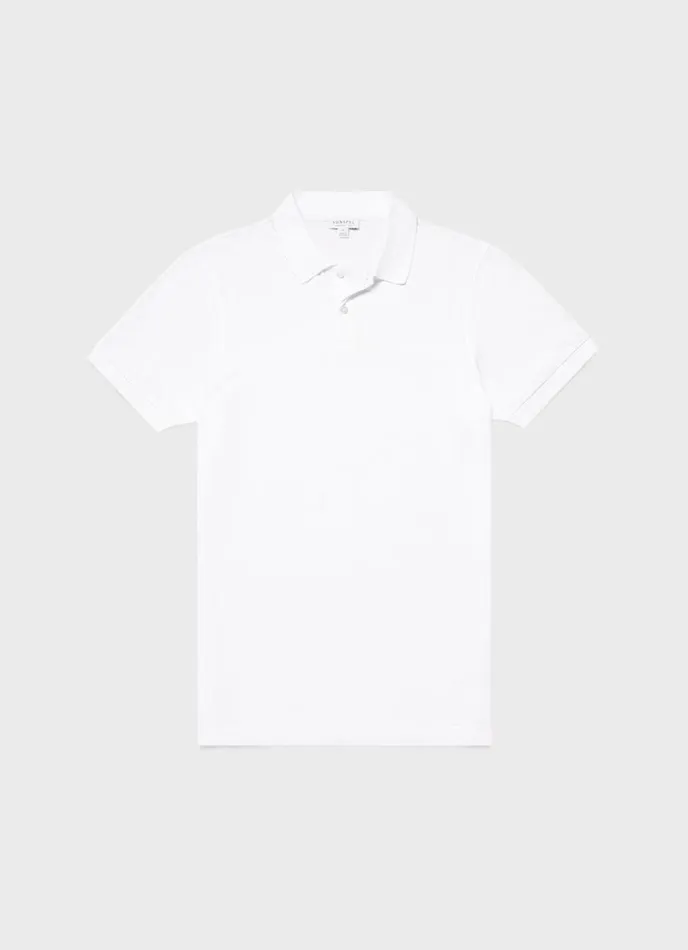 SUNSPEL Polo Shirts Piqu Polo Shirt White 8211 Men