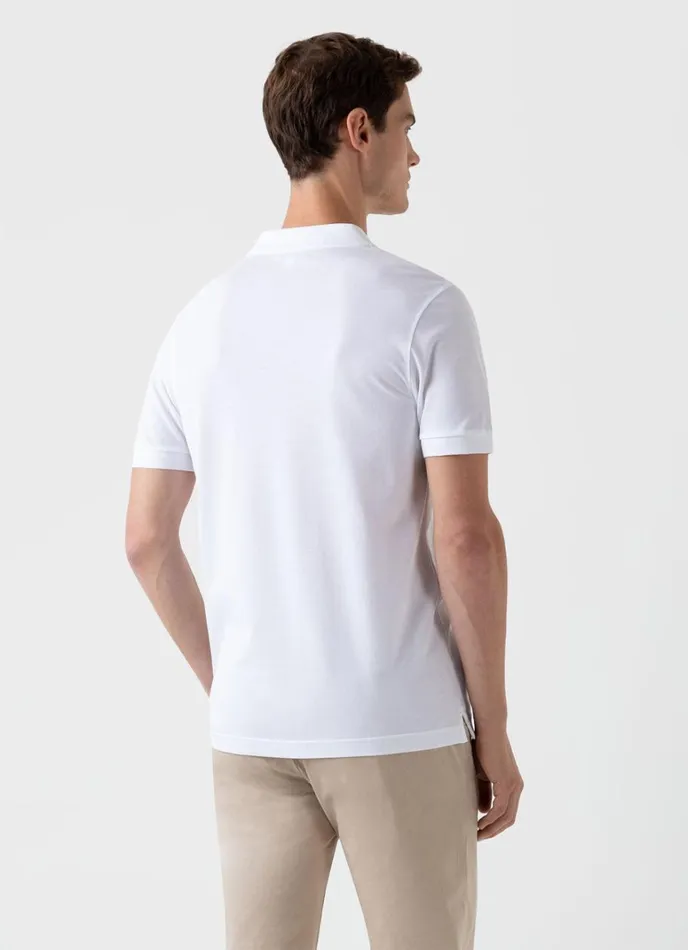 SUNSPEL Polo Shirts Piqu Polo Shirt White 8211 Men