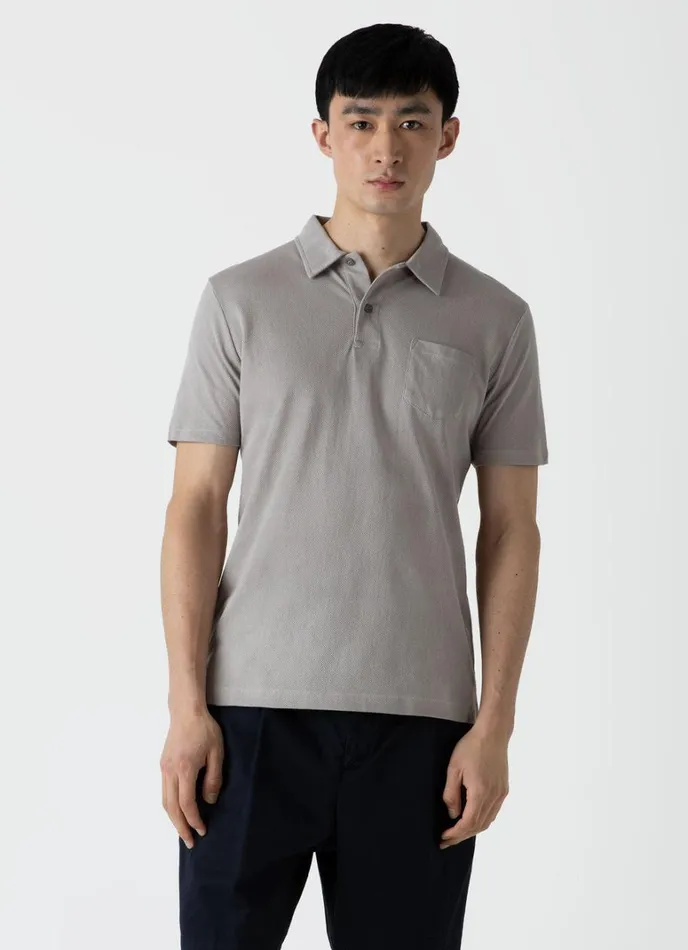 SUNSPEL Polo Shirts Riviera Polo Shirt Mid Grey 8211 Men